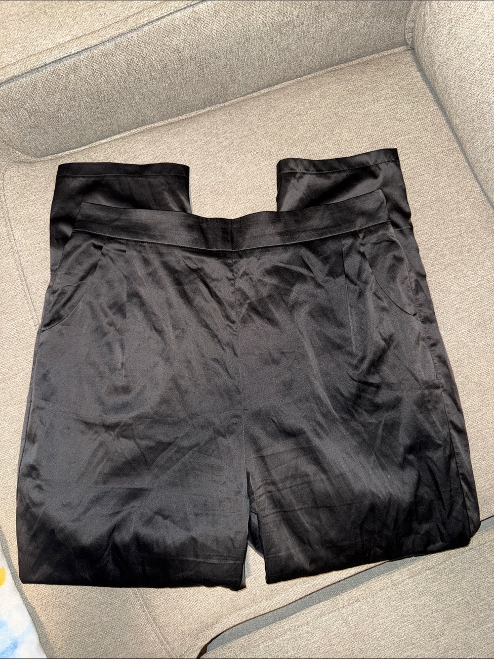 Black Women's Satin Pants
